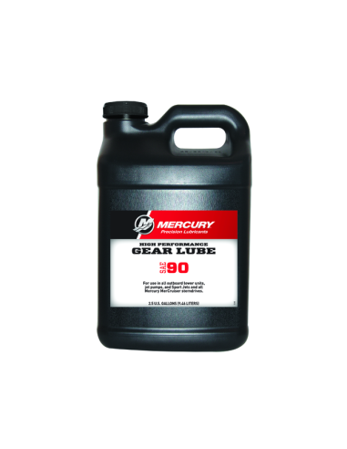92-858065QB1 bidon huile embase hors-bord z drive alpha one bravo HIGH PERFORMANCE SAE90 10 litres QUICKSILVER MERCURY