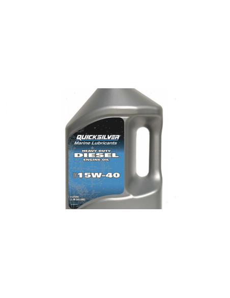 92-8M0086224 Bidon 4l huile 15W40 moteurs diesel CMD CUMMINS MERCURY DIESEL MERCRUISER QUICKSILVER 92-858042QB1 92-8M0096794