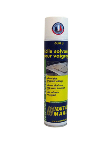 Colle solvantée vaigrages aérosol 300ML GUM U 923M MATT CHEM