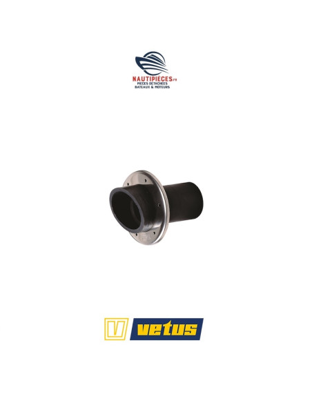 DESTOCKAGE TRC50R Sortie échappement caoutchouc à collerette inox D50MM VETUS