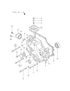 121575-01512 joint carter distribution moteurs diesel YANMAR MARINE 2GM 2GM20 3GM 3GM30 3HM 3HM35 121575-01510 121575-01511