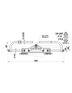 2203334 Vérin VHM EX 175 HP + raccords direction hydraulique LS175PRO Lecomble & Schmitt PROMO 2