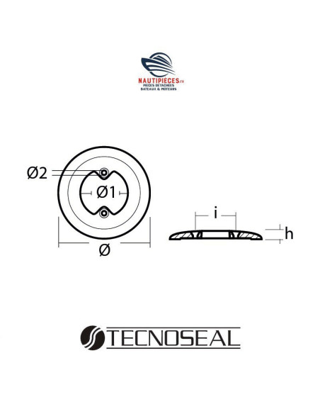 TEC01450 Anode ADAPTABLE chauffe eau INDEL ISOTHERM WEBASTO-SBE00006AA 39051