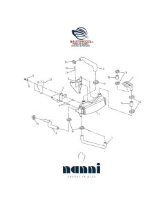 48328061 durite pompe eau échangeur air ORIGINE moteurs NANNI DIESEL 5.250TDI