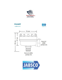 46400-9500 Filtre eau ORIGINE pompe et groupe d'eau mer JABSCO 46400-0612 2