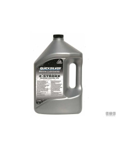 92-8M0230939 bidon 5 litres huile moteurs 2 temps carburateur et injection TCW3 PREMIUM PLUS QUICKSILVER 92-858027QB1 2