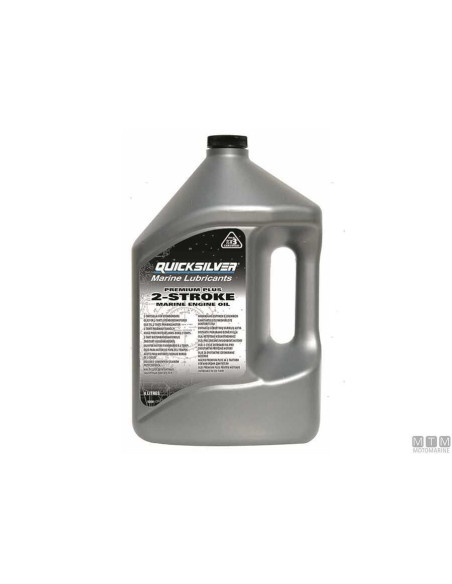 92-8M0230939 bidon 5 litres huile moteurs 2 temps carburateur et injection TCW3 PREMIUM PLUS QUICKSILVER 92-858027QB1
