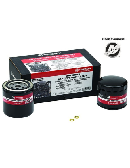 8M0147051 Kit entretien service maintenance 100H ORIGINE moteurs MERCURY MERCRUISER V6 4.3 MPI