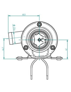 10-24453-04 Pompe macératrice 12V JOHNSON PUMP TA3P10-19 JABSCO 18590-2092 2