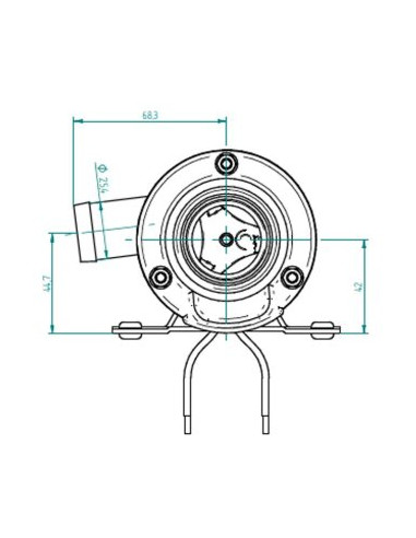 10-24453-04 Pompe macératrice 12V JOHNSON PUMP TA3P10-19 JABSCO 18590-2092