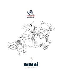 48328135 durite admission air ORIGINE moteurs NANNI DIESEL N4.60 4.200TD