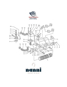 970307503 cartouche faisceau échangeur eau refroidissement moteur NANNI DIESEL 5.250TDI 5.280HE