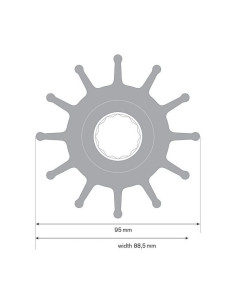 17936-0001B kit turbine pompe eau mer JABSCO JOHNSON PUMP 09-814B 2