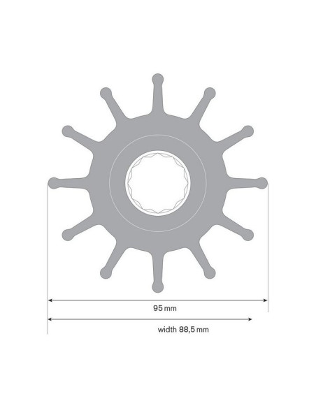 17936-0001B kit turbine pompe eau mer JABSCO JOHNSON PUMP 09-814B