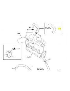 128990-49020 durite coude échappement 22 MM moteur YANMAR MARINE 2YM15 3YM20 3YM30 128397-13530