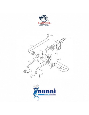 970310247 refroidisseur radiateur huile inverseur moteur NANNI DIESEL