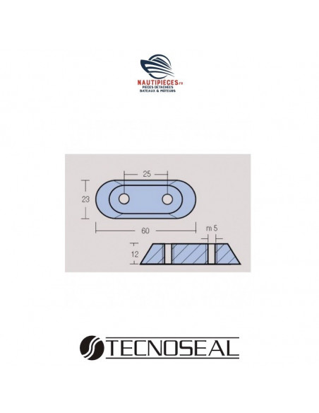 00912 anode zinc TECNOSEAL JOHNSON EVINRUDE 173029