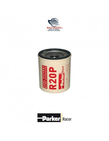 R20P cartouche filtre R20P 30 microns préfiltre décanteur diesel séparateur eau carburant RACOR PARKER filtration modèle 230R