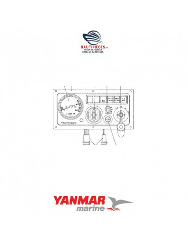 129171-91191 tableau d'instrumentation type B moteur YANMAR MARINE 3JH2 3JH2E 3JH2BE