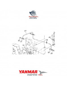 124465-39200 tuyau lubrification huile ORIGINE moteur YANMAR MARINE 2QM 2QM20